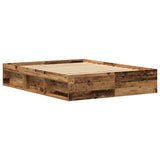 Bed Frame without Mattress Old Wood 150x200 cm Engineered Wood 3329312