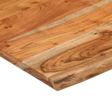 Desk Top 80x80x3.8 cm Square Solid Wood Acacia Live Edge 370314