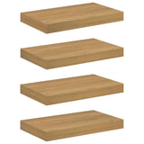 Wall Shelf 4 pcs Brown 40 x 23.5 x 4 cm Engineered Wood 42019943