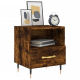 Bedside Cabinets 2 pcs Smoked Oak 40x35x47.5 cm Engineered Wood 827399