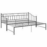 Sofa Bed Frame Black Powder-coated metal Single 324776