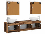 Bathroom Cabinet Set 5 pcs Old Wood Engineered Wood 3406485
