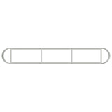 Raised Garden Bed Galvanised Steel 280 x 40x 40 cm 8011703