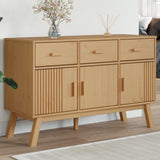 Sideboard OLDEN Brown 114x43x73.5 cm Solid Wood Pine 358603