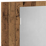 LED Mirror Cabinet Old Wood 60x12x45 cm Engineered Wood 856282