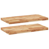 Floating Shelves 2 pcs 80x40x4 cm Oil Finished Solid Wood Acacia 3279636