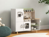 Toy Kitchen, Kids Play Kitchen, Role Playing Game with Phone, Ice Maker, Stove, Utensils, for 3-6 T3398P348124