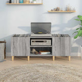 Record Cabinet Grey Sonoma 121x38x48 cm Engineered Wood 831931