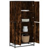Highboard Smoked Oak 68x35x139 cm Engineered Wood 3300832