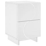 Bedside Cabinet White 33.5 x 34.5 x 50 cm Engineered Wood 8011387