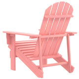 Garden Adirondack Chair Solid Fir Wood Pink 315877