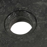 Bathroom Vanity Cabinet Solid Teak with Sink Marble Black 3058161
