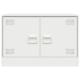 TV Cabinets 2 pcs White 67x39x44 cm Steel 841642