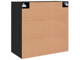 Wall-Mounted Cabinet 2 pcs Black Oak 69.5 x 34 x 90 cm 3394553