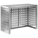 Air Conditioner Cover Silver 110 x 50 x 80 cm Galvanised Steel 8014141