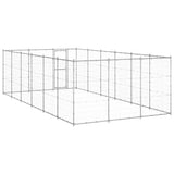 Outdoor Dog Kennel Galvanised Steel 21.78 m 3082328
