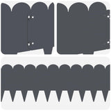 Lawn Edging 30 pcs 103 x 25 cm Steel Anthracite 8008701