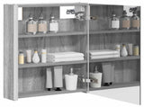 Bathroom Mirror Cabinet Grey Sonoma 43 x 11.5 x 60.5 cm 889228