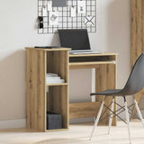 Desk with Shelves Artisan Oak 84x40x78 cm Engineered Wood 860453