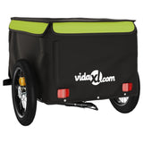 Bike Trailer Black and Green 30 kg Iron 94081