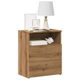 ZNTS Bedside Cabinet Artisan Oak 50x32x60cm Engineered Wood 856566