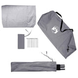Bike Storage Tent with Roof Grey and Orange 210 x 90 x 174 cm 42001004