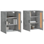 Wall Mounted Cabinets 2 pcs Concrete Grey Engineered Wood 3198021