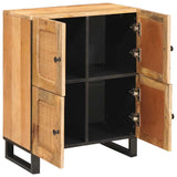 Sideboard with Storage Brown 60 x 33 x 75 cm Solid Mango Wood 4018070