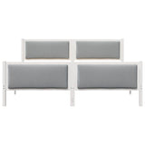 Bed Frame with Headboard Light Grey 180 x 200 cm Fabric 3394252