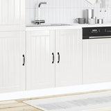 Sink Base Cabinet Lucca High Gloss White Engineered Wood 853689
