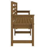 Garden Bench Honey Brown 159.5x48x91.5 cm Solid Wood Pine 824070