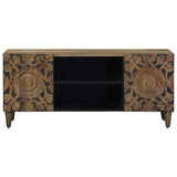 TV Cabinet Brown 105 x 33.5 x 46 cm Solid Mango Wood 4018332
