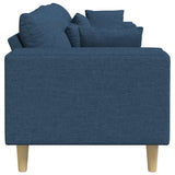Fabric Sofa with Cushion Blue 208 cm Fabric 3335150