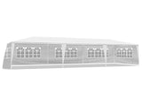 10'x30' Outdoor Party Tent with 8 Removable Sidewalls, Waterproof Canopy Patio Wedding Gazebo, White 84898035