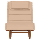 Sun Lounger 2 pcs Brown 60 x 154 x 74cm Solid Acacia wood 3329136