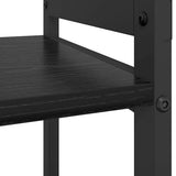 Bookshelf Black Oak 60 x 30 x 85 cm Engineered Wood 868395