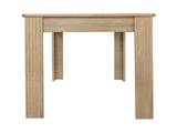 4 Seater Dining room table, MDF Wood Rectangle Modern Dining,Room Furniture Unit, Small N606P272566E