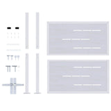 Garden Gate with Lock Silver 85 x 97 cm Stainless Steel 3402576