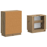 2 Piece Bathroom Cabinet Set HOORN Artisan Oak Engineered Wood 3417638