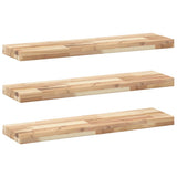 Floating Shelves 3 pcs 80x20x4 cm Untreated Solid Wood Acacia 3279425