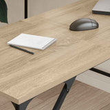 Desk Sonoma Oak 149x149x75 cm Engineered Wood 837583