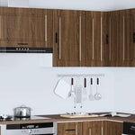 ZNTS Kitchen Wall Cabinet Porto Brown Oak Engineered Wood 854034