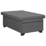Sofa Bed Dark Grey 194 x 50 x 82 cm Plywood 42008583