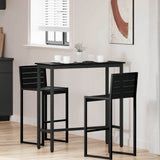 Table Black Oak 100 x 40 x 100.5 cm Engineered Wood and Steel 873738