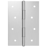 Hinge 48 pcs 100 x 70 x 8 mm Silver Steel 42041402