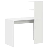 Desk with Shelf White 102 x 50 x 124 cm Engineered Wood 869354
