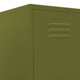 Locker Cabinet Olive Green Steel 180 cm x 46 cm x 35 cm 336252