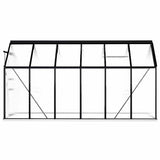 Greenhouse with Base Frame Anthracite Aluminium 7.03 m 48218
