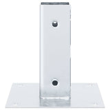 Post Bases Square 12 pcs Silver 46x46 mm Galvanised Steel 42000001