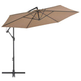 Cantilever Umbrella with Aluminium Pole 300 cm Taupe 44510